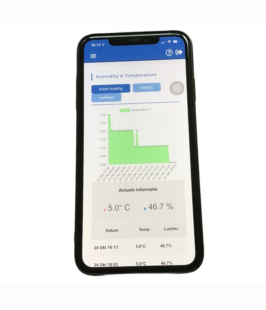 Temperatuur bewaking App